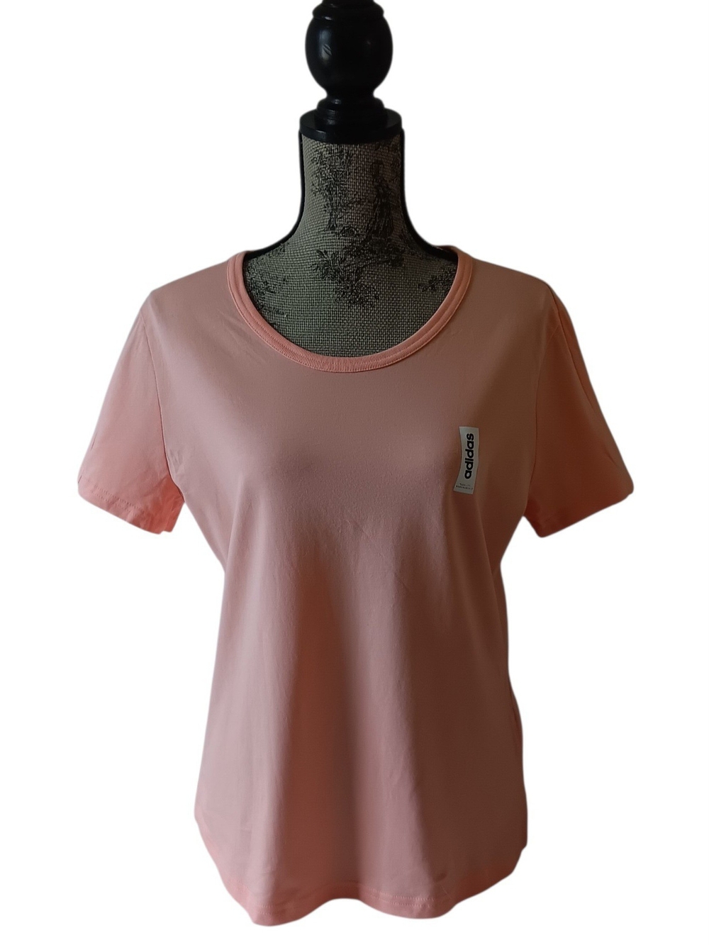 adidas Pink Crew Neck Short Sleeve Tee